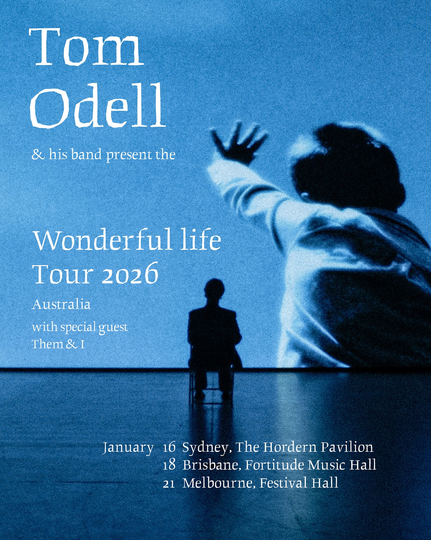 Tom Odell Wonderful Life Tour Tour Poster 2026